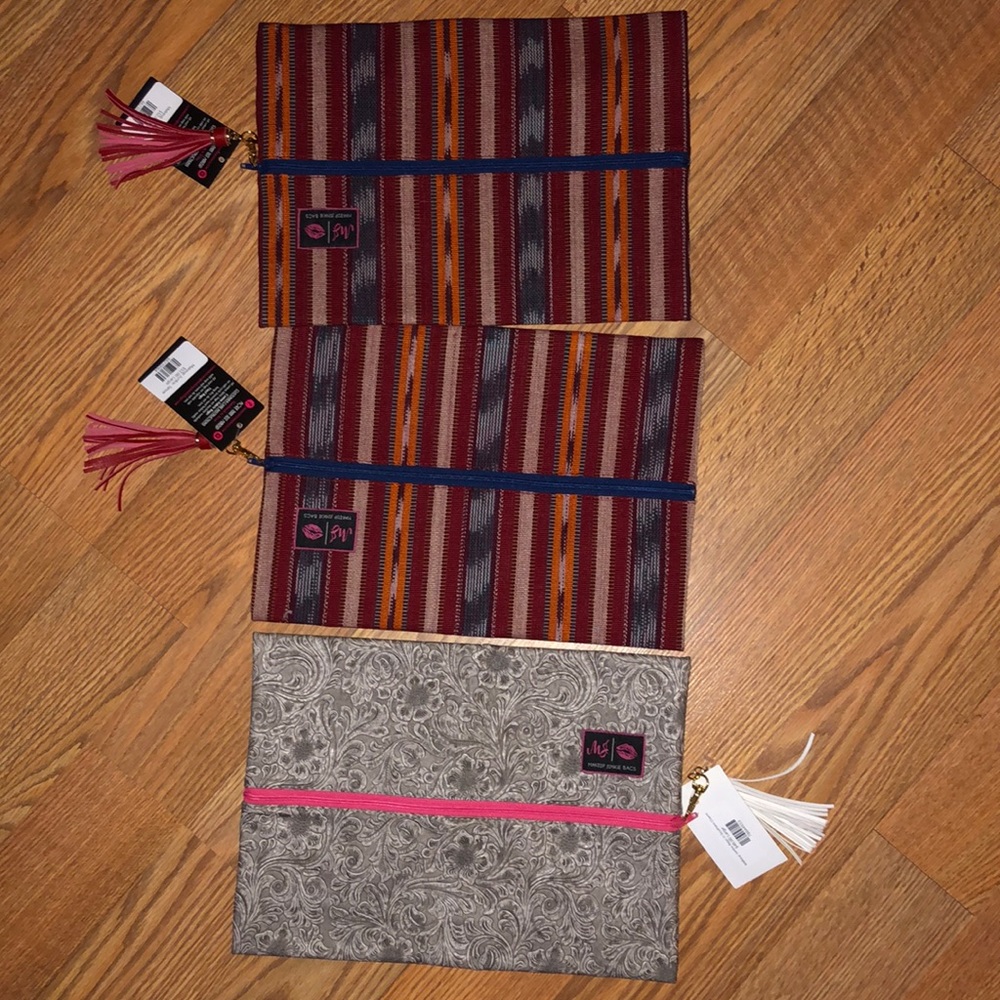 NWT Makeup Junkie Bags - Large